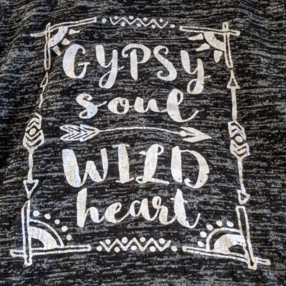 Gypsy Soul Wild Heart tee, long sleeves